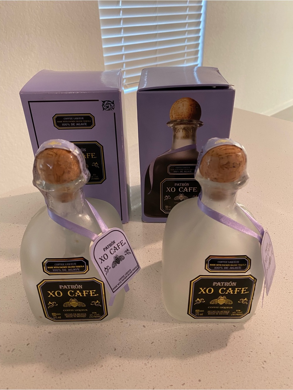 XO Cafe  Coffee Liqueur - Lavender Bottle Empty set 2